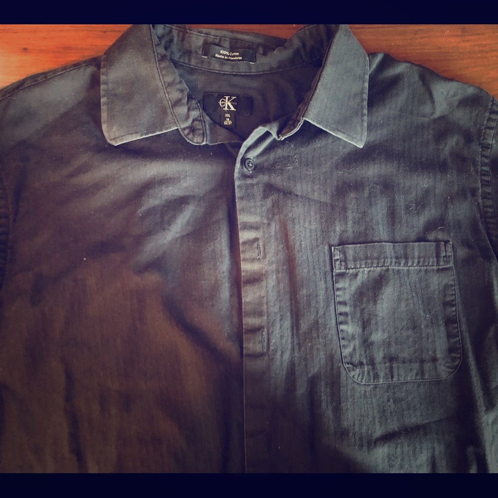 Calvin Klein 100% Cotton Button-down Dress Shirt